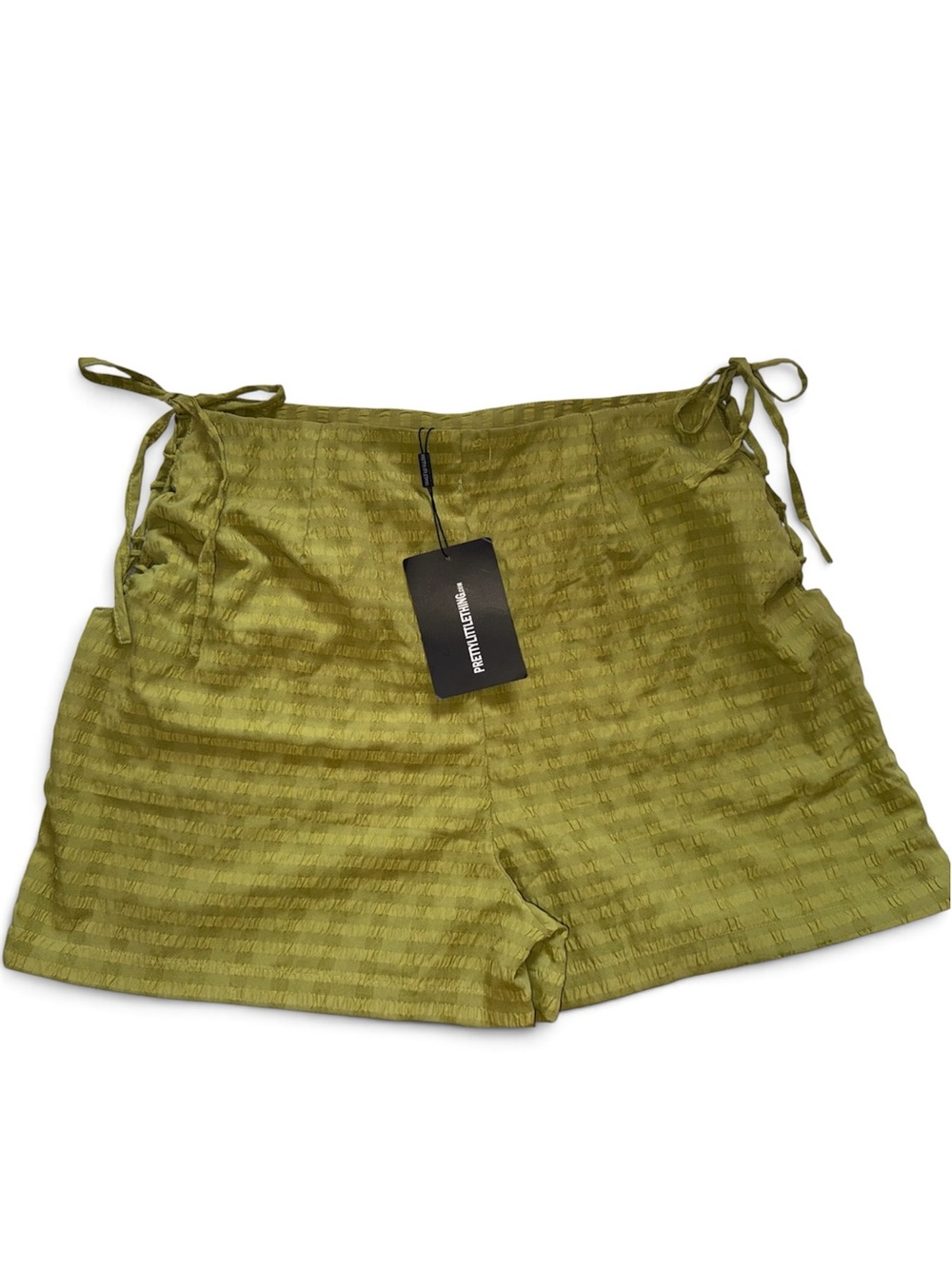 PrettyLittleThing Olive Textured Shorts